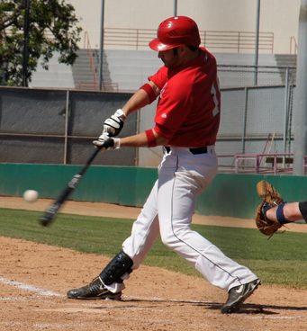 Brandon Grunbaum at bat